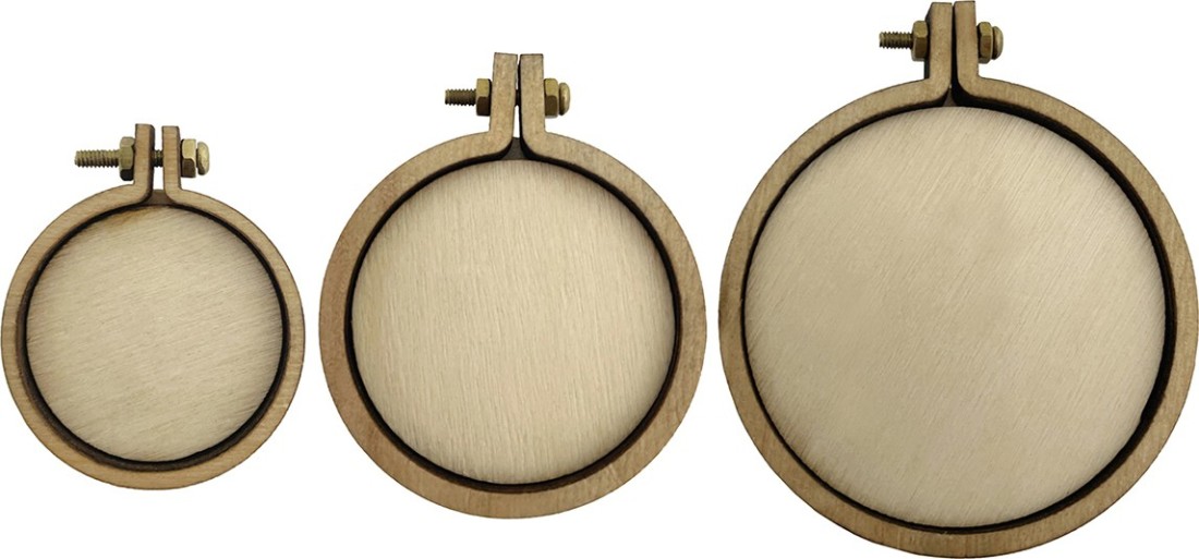 EmbroideryMaterial.com Mini Embroidery Hoop Tiny Wooden Round Circle Frame  Combo-3cm,4cm and 5 cm Embroidery Hoop Price in India - Buy  EmbroideryMaterial.com Mini Embroidery Hoop Tiny Wooden Round Circle Frame  Combo-3cm,4cm and 5