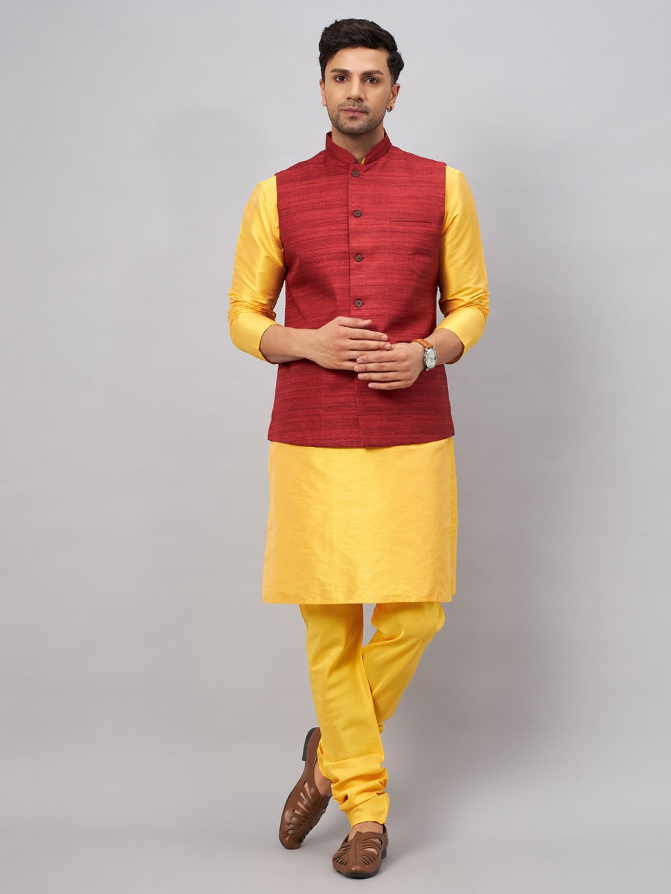 Kurta with ethnic outlet jacket