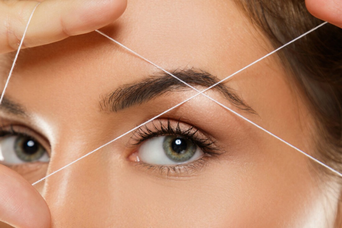 Green Threading Thread (Pack of 1 Roll) Eyebrow and Face Threading Thread  Organic x 1 Thread Spool Eyebrow Makeup Facial