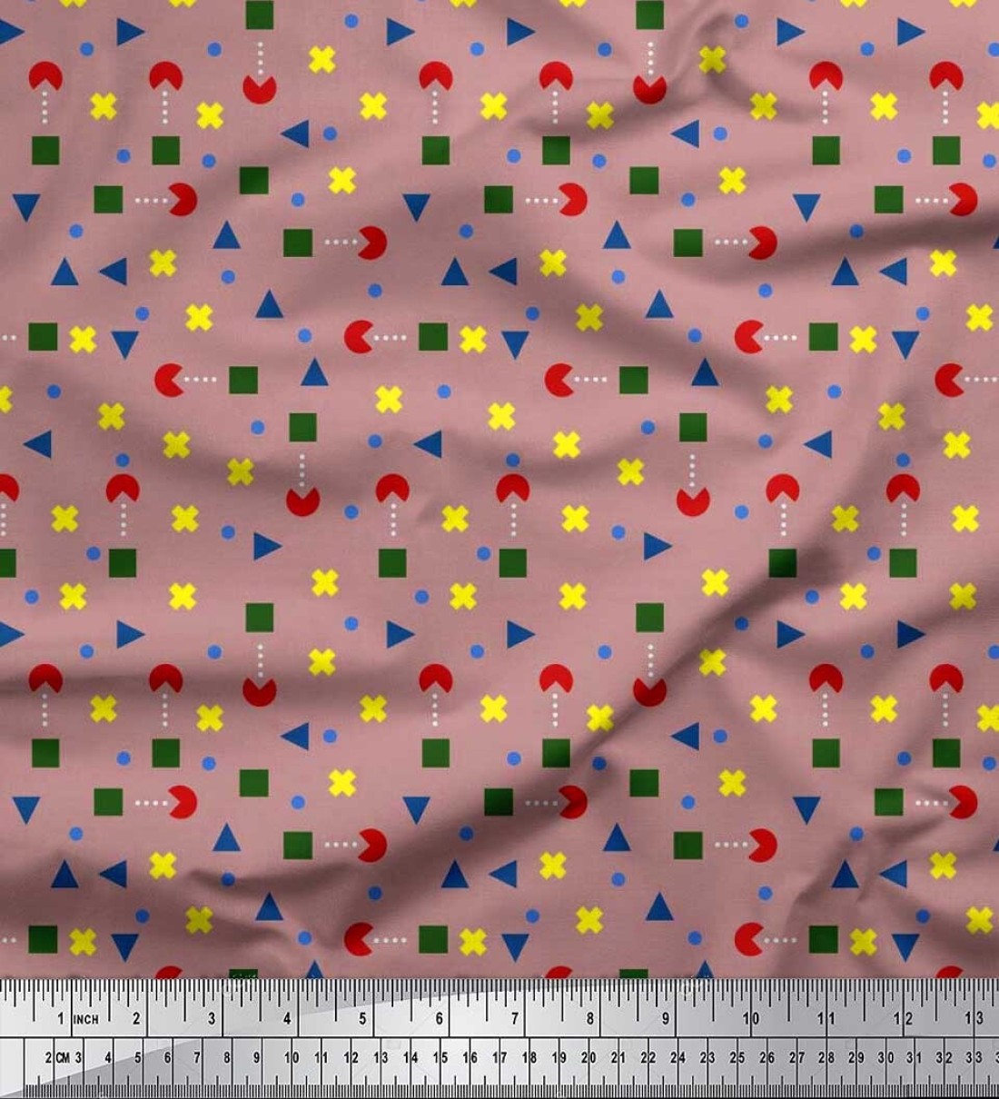 Soimoi Pure Cotton Geometric Print Multi-purpose Fabric Price in India -  Buy Soimoi Pure Cotton Geometric Print Multi-purpose Fabric online at