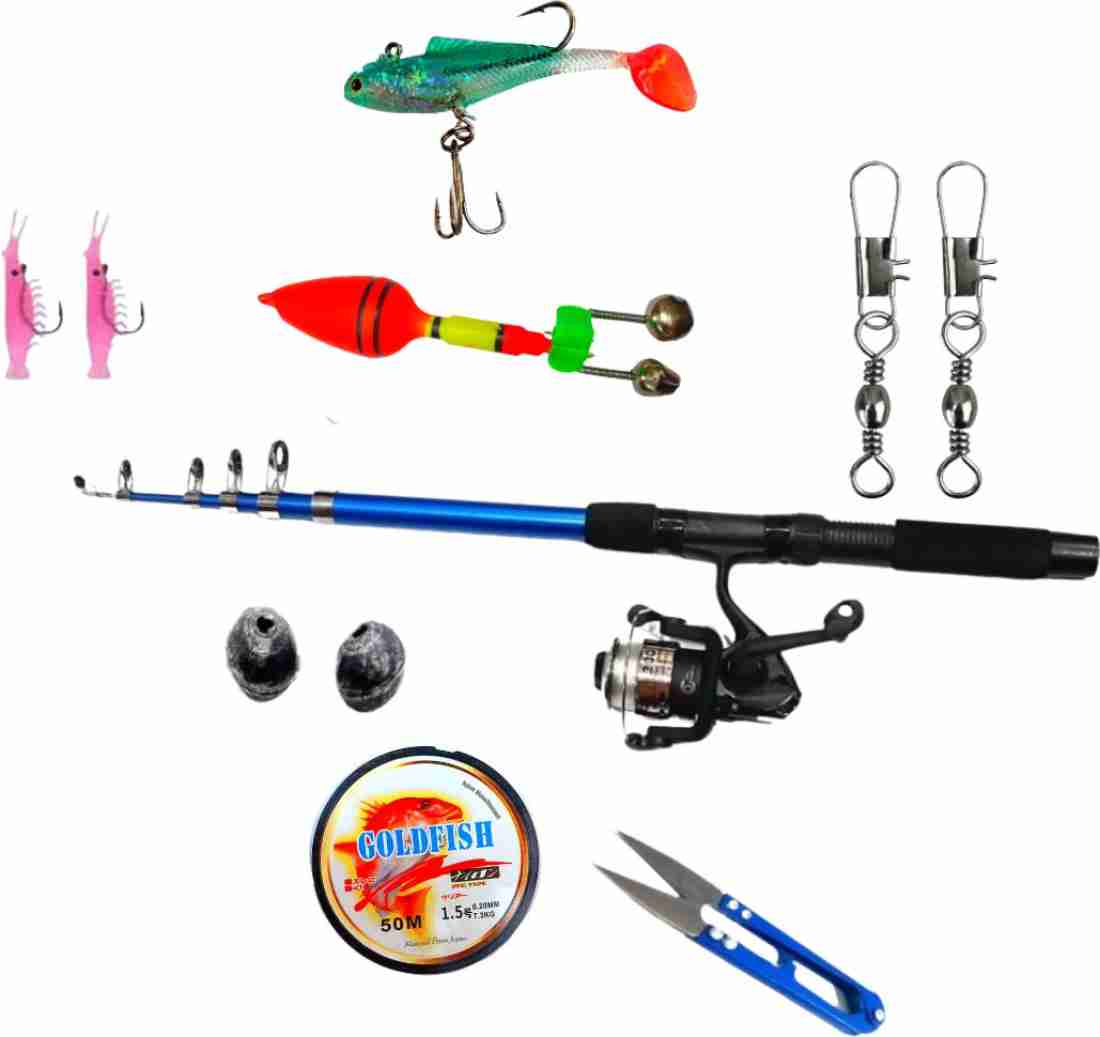 Milbonn Fishing rod and reel full set kit combo with line cutter