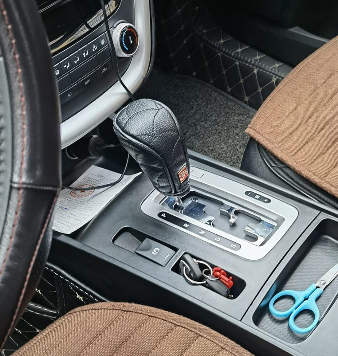 Automatic gear stick cover hot sale