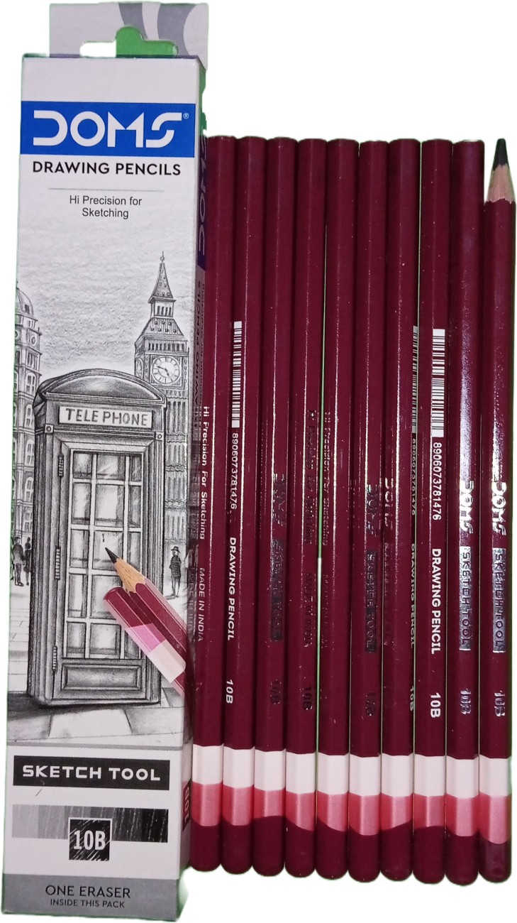 DOMS Drawing & Sketching 2H Pencil Price in India - Buy DOMS