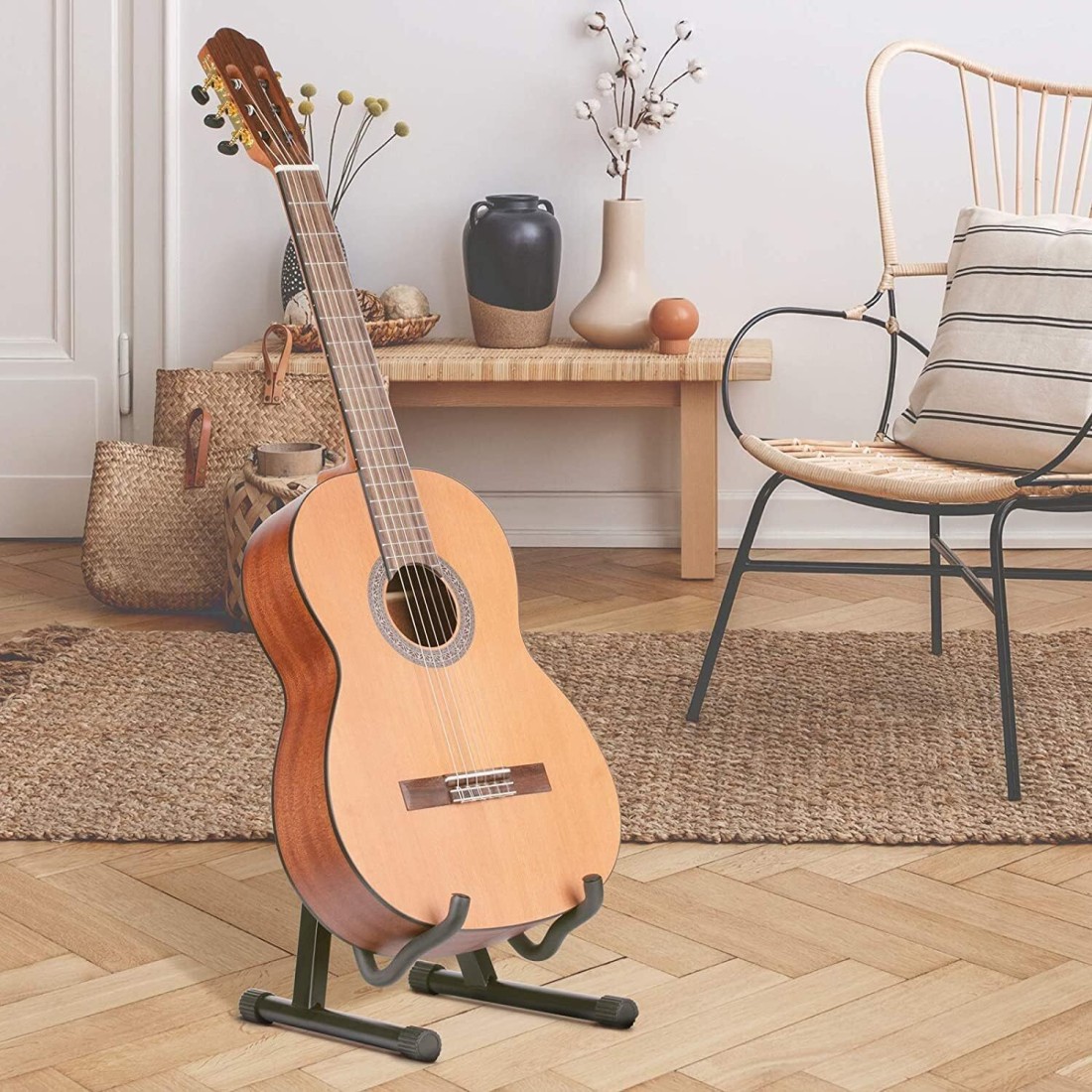 Acoustic Wood Guitar Floor Stand