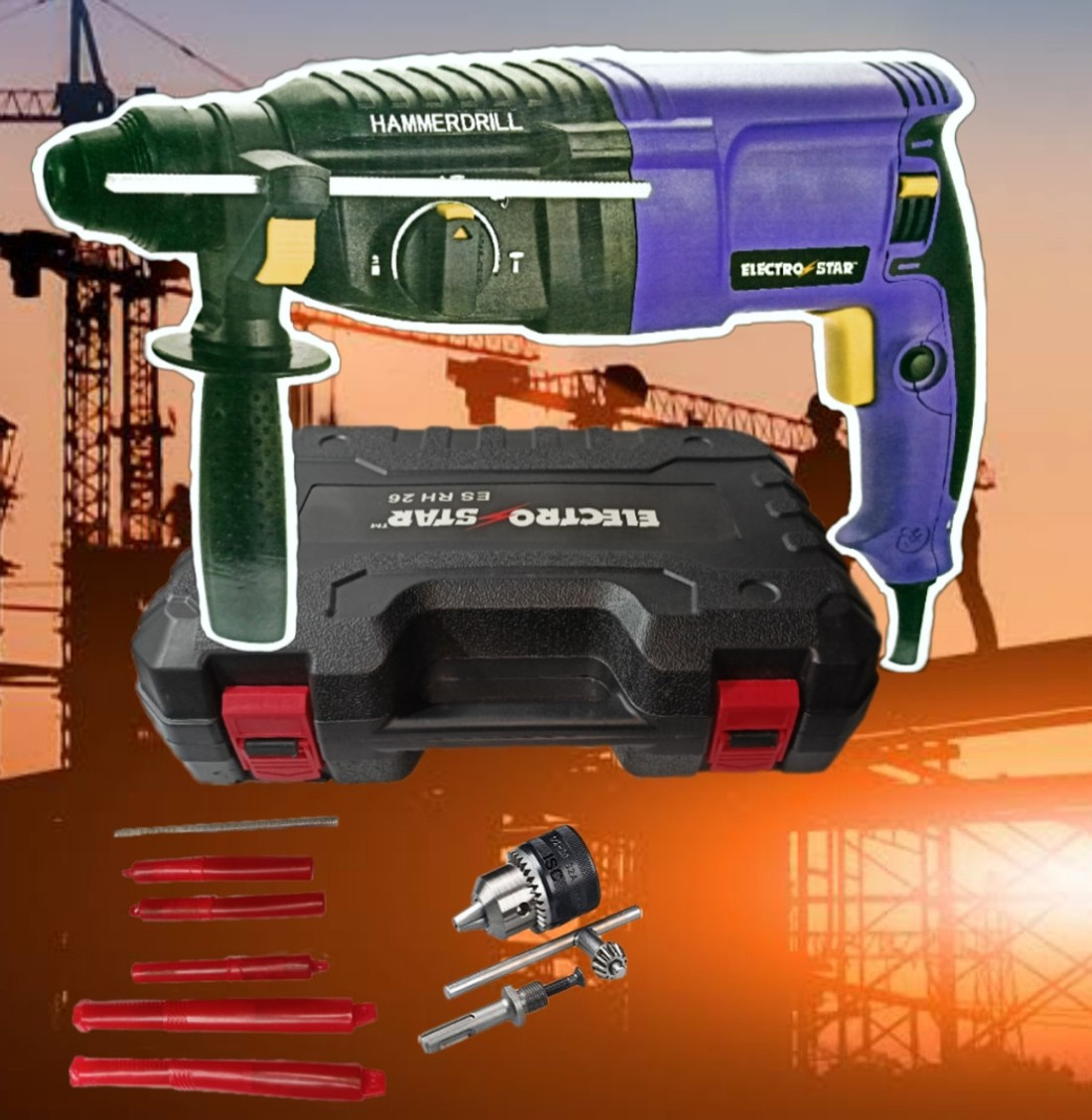 Electro star high Rotary Hammer Electro Star ES RH 26 With 6