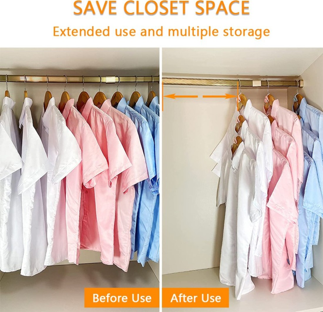 Space Saving Multi Hang Clothes Hanger Connector Hooks