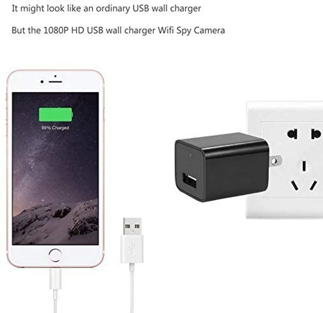 Spy see wall charger top