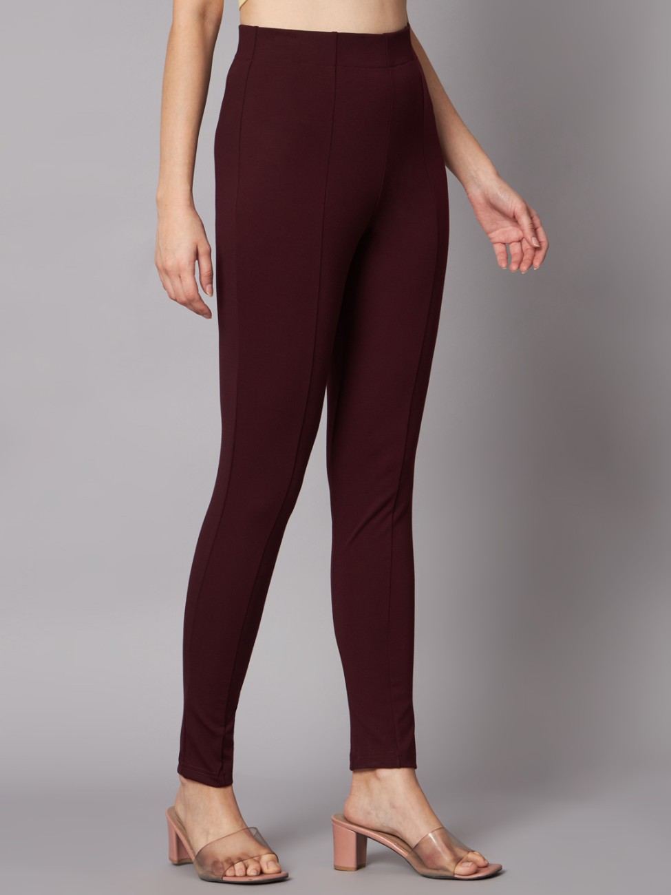 Kobby Maroon Jegging Price in India - Buy Kobby Maroon Jegging online at