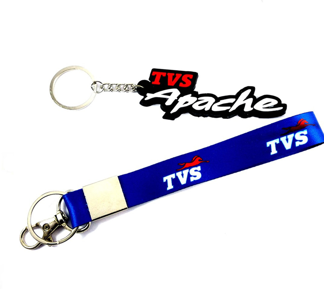Meeko tvs apache with blue Tvs tag bike key chain Key Chain