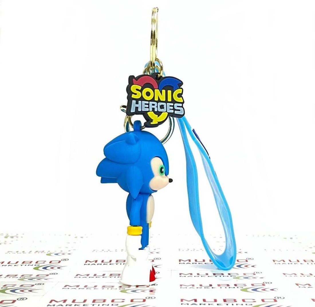 Mubco Sonic Silver the Hedgehog 3D Keychain Strap Charm & Hook PVC