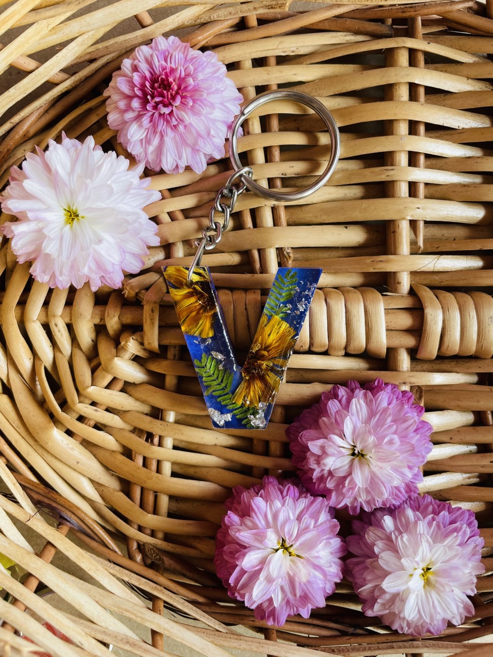 crafcan Resin Real Flower Keychain, Pack of 1 Key Chain Price in India -  Buy crafcan Resin Real Flower Keychain