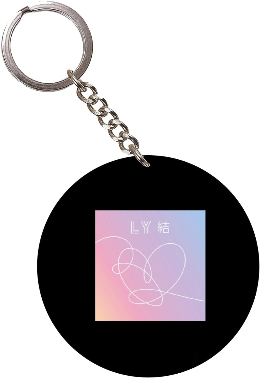 Bts keychain hot sale love yourself