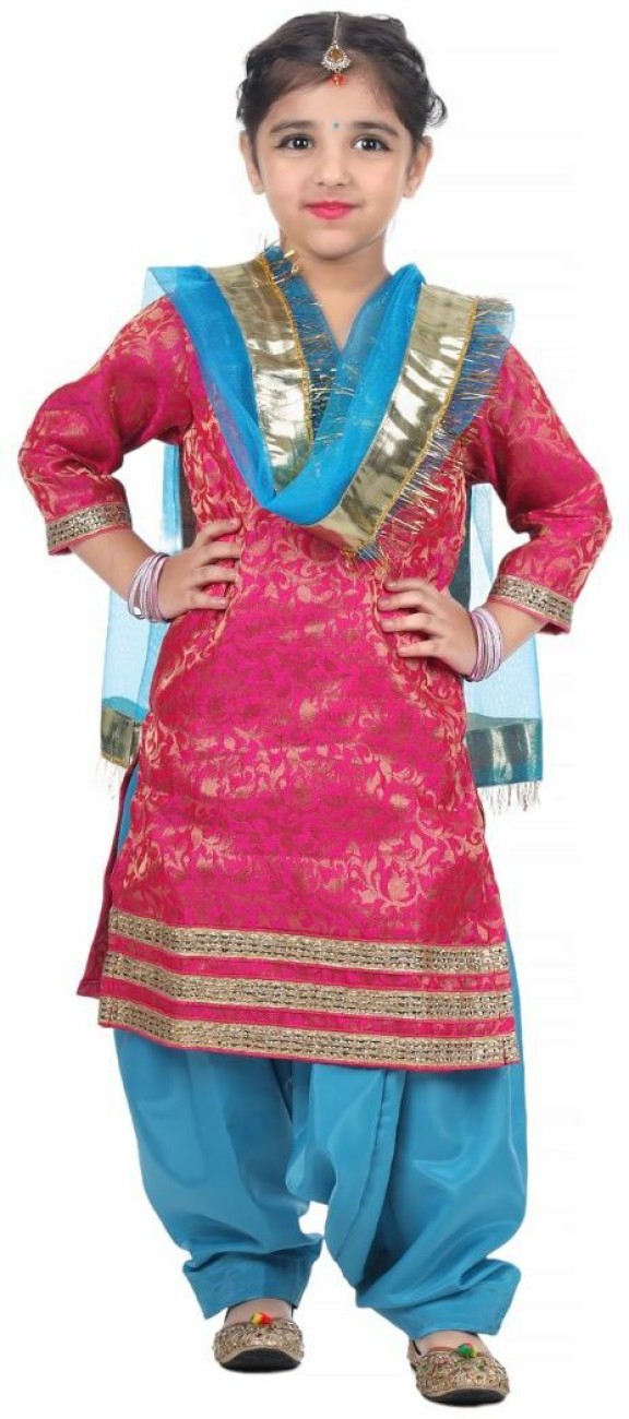 ITSMYCOSTUME Punjabi Dress For Girls Set of 3 Suit Salwar Dupatta Folk Dance Costume for Kids Kids Costume Wear Price in India Buy ITSMYCOSTUME Punjabi Dress For Girls Set of 3 Suit Salwar Dupatta Fol...