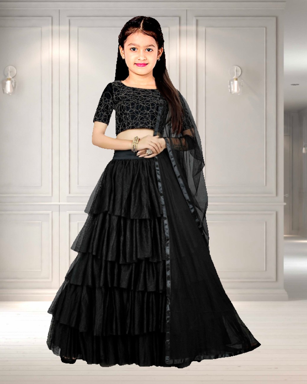 Chhote bachho ki lehenga ki design best sale