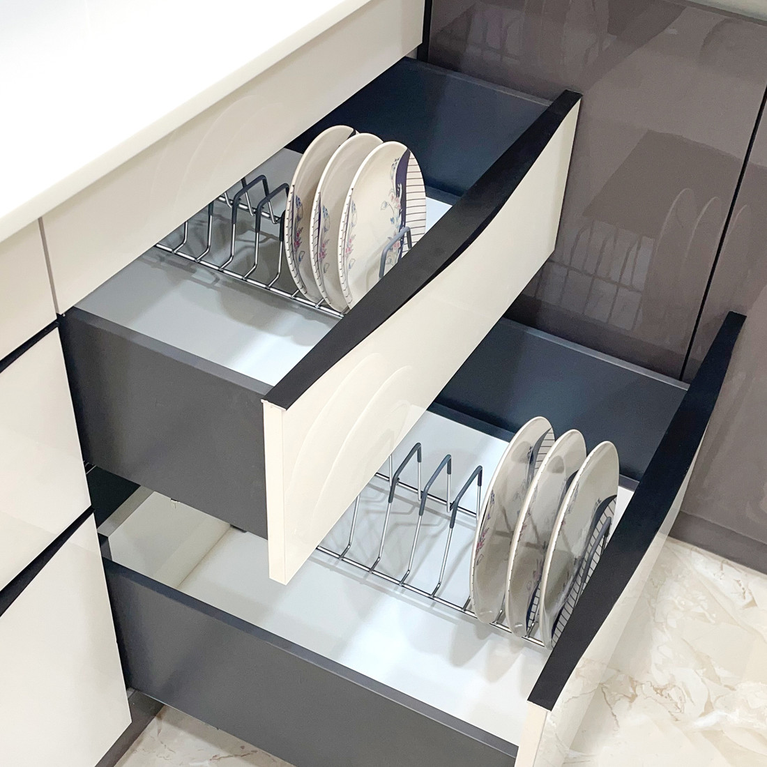 SMART SLIDE Dish Drainer Kitchen Rack Steel Stainless Steel Thali Dish Stand Plate Stand for Modular Kitchen Coated Price in India Buy SMART SLIDE Dish Drainer Kitchen Rack Steel Stainless Steel