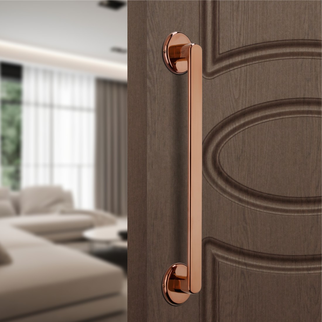 Buy LAPO Polo Door Handles for Main Door/ Main Door Handle/Door Hardware(12  inches, Rose Gold Finish) Online at Best Prices in India - JioMart.