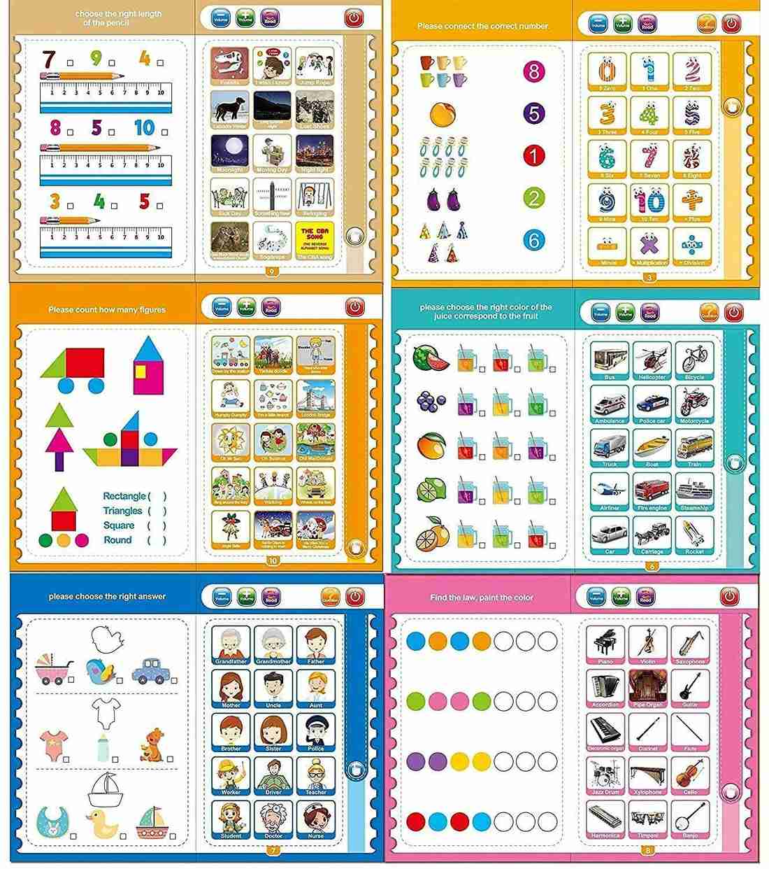 Flipkart.com | प्रयोशा एंटरप्राइज़ Interactive Intelligence Music Book for Kids Boys and Girls 3 Years Plus - Music Book