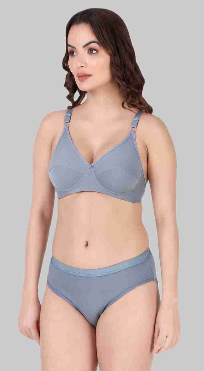 Beautiful Cotton Blend Bra & Panty Set, पैंटी सेट - Mila