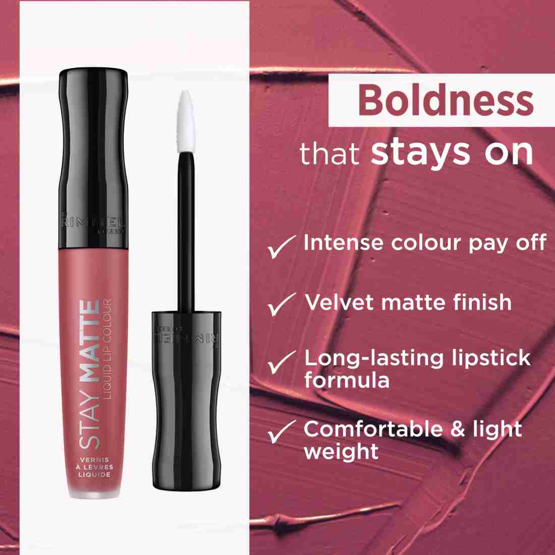 Rimmel London Stay Matte Liquid Lip Colour Pink Bliss - Price in