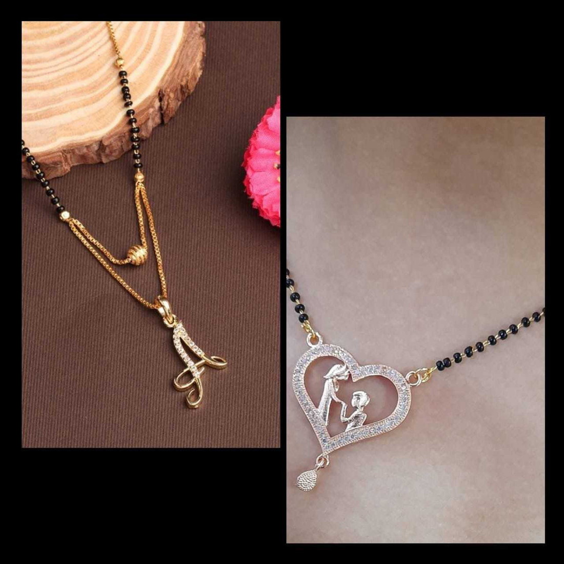 Smarana A Naam Ka Mangalsutra Alloy Mangalsutra Name Wala Brass