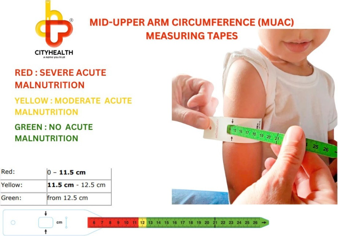 Children MID-Upper Arm Circumference Muac Infant Tape Measure