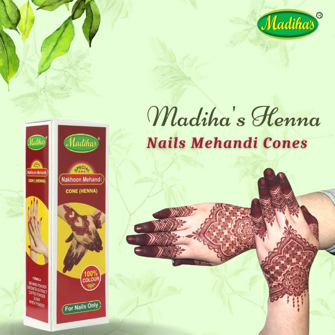 Nail Mehndi Cone, for Home, Parlour, Temporary Body Tattoo at Rs 8 / 15  Gram in Surat
