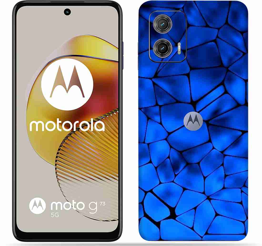 Skinex Motorola Moto G73 5G Blue Pebble Mobile Skin Price in