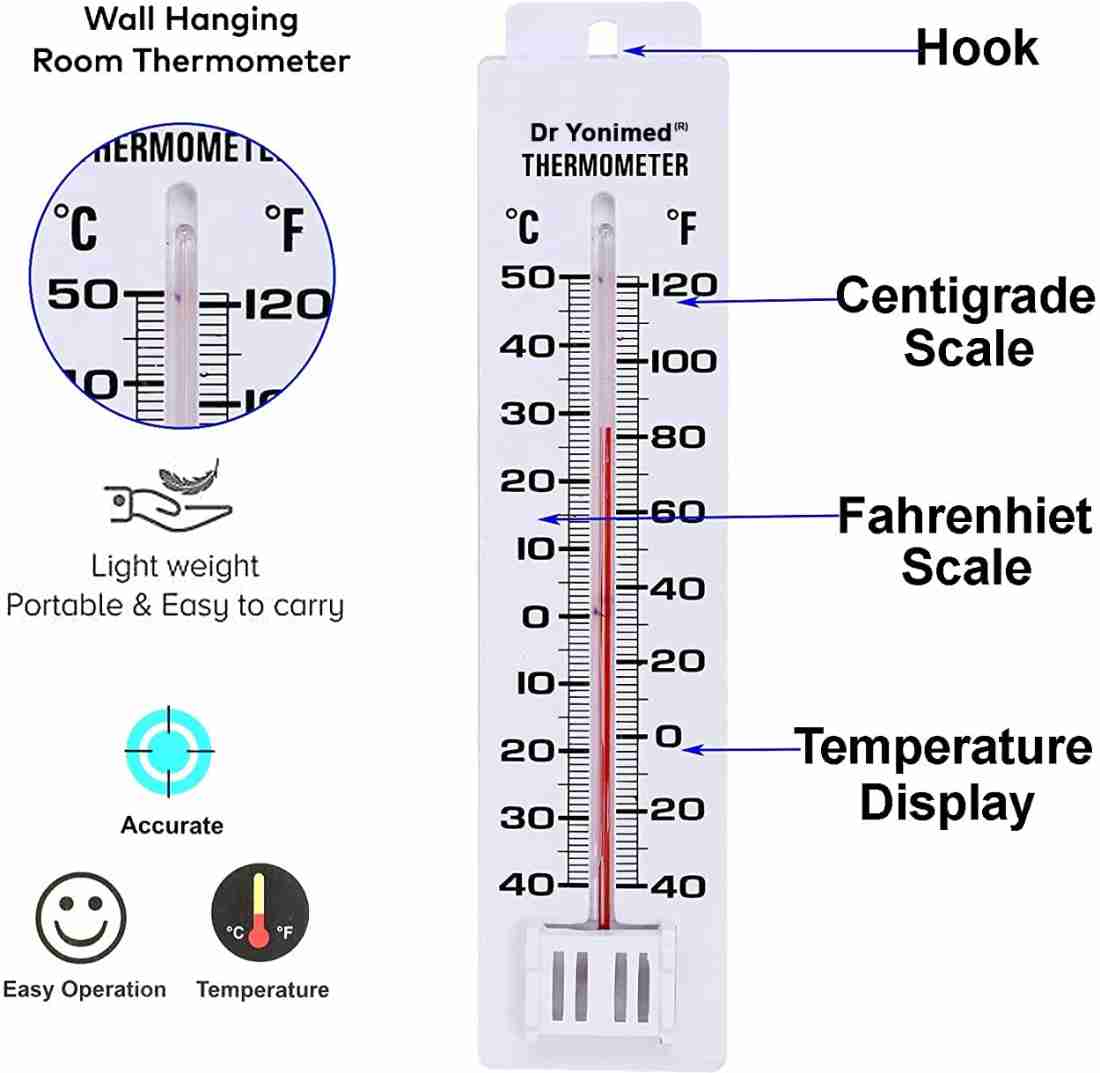 BALRAMA Analogue Hygrometer + Thermometer Wet & Dry Zeal