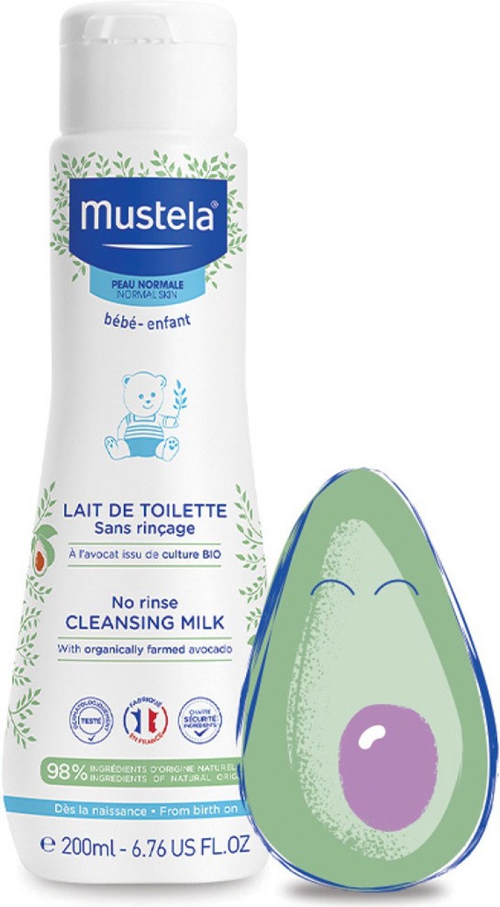 Mustela Bébé Lait de Toilette Sans Rinçage 500 ml