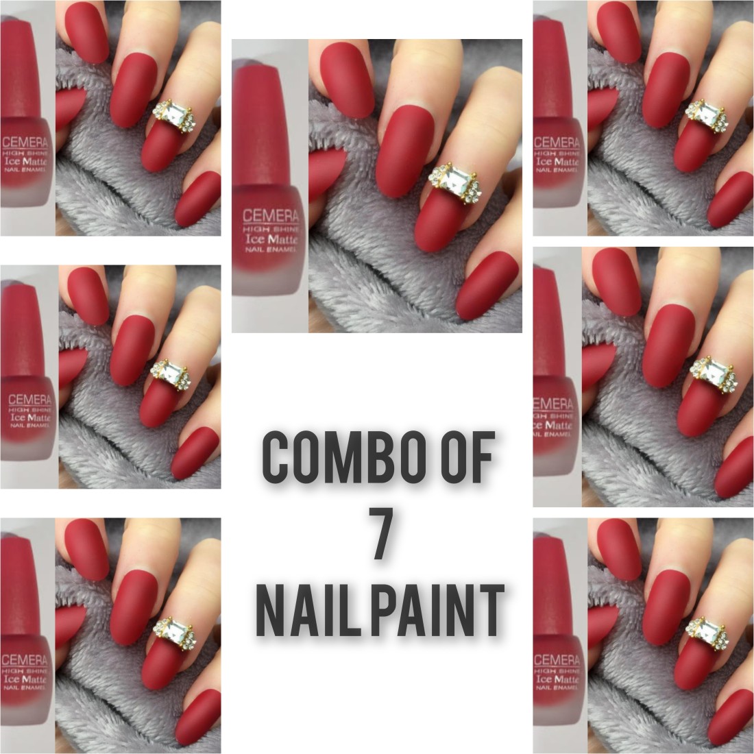 Buy Velvet Matte Nail Polish Combo Of Three Golden , Silver , Sea Green  Online In India At Discounted Prices