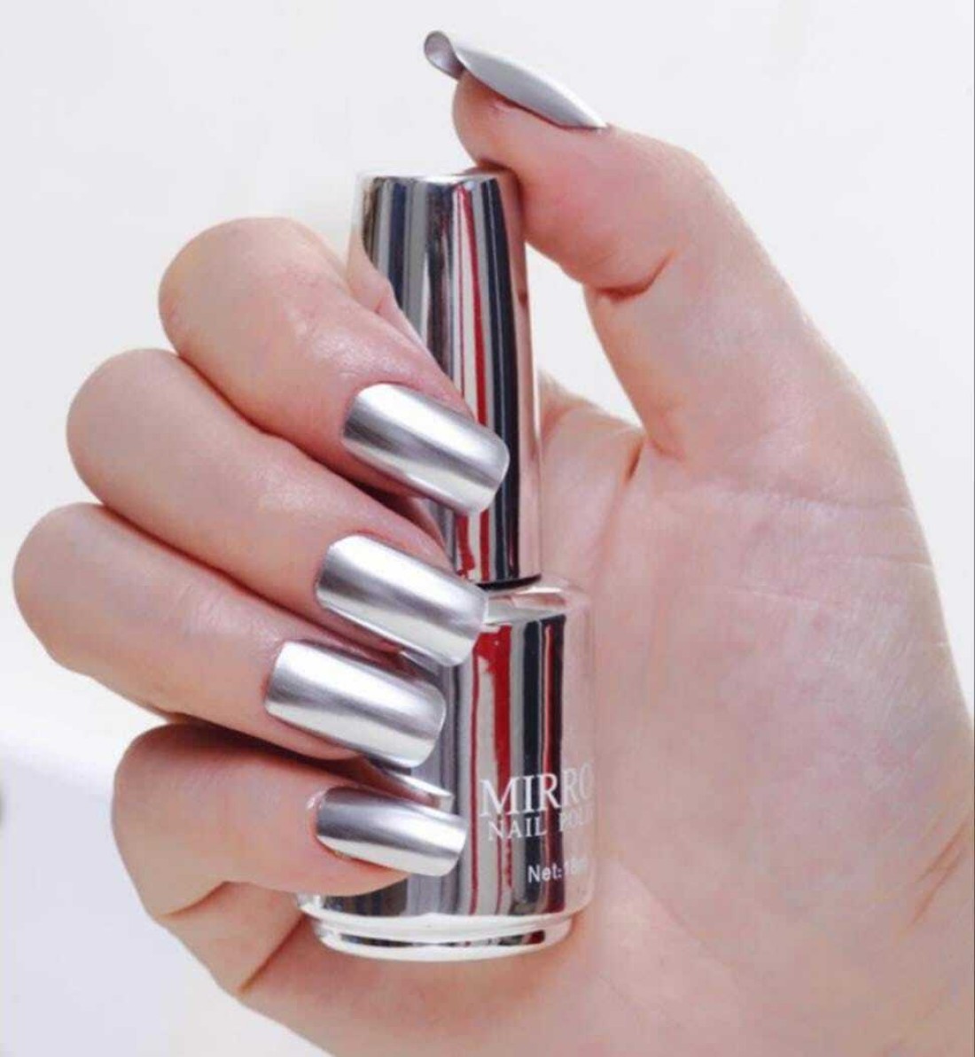 Huda beauty mirror nail polish swatch || nail art Amanda - YouTube