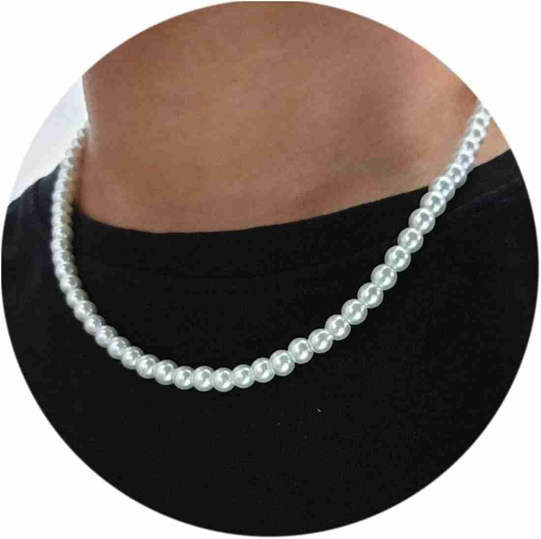 tirupaticollection Single Line White Pearl Necklace Gift For- Women & Girls  Mother of Pearl Necklace Price in India - Buy tirupaticollection Single  Line White Pearl Necklace Gift For- Women & Girls Mother