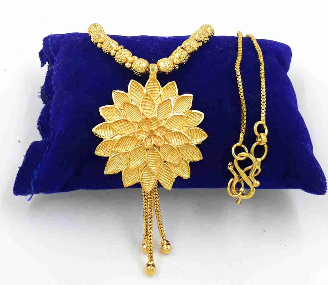 Anujeet Fashion Hub Gold Plated Covering Plain Floral Fancy Short