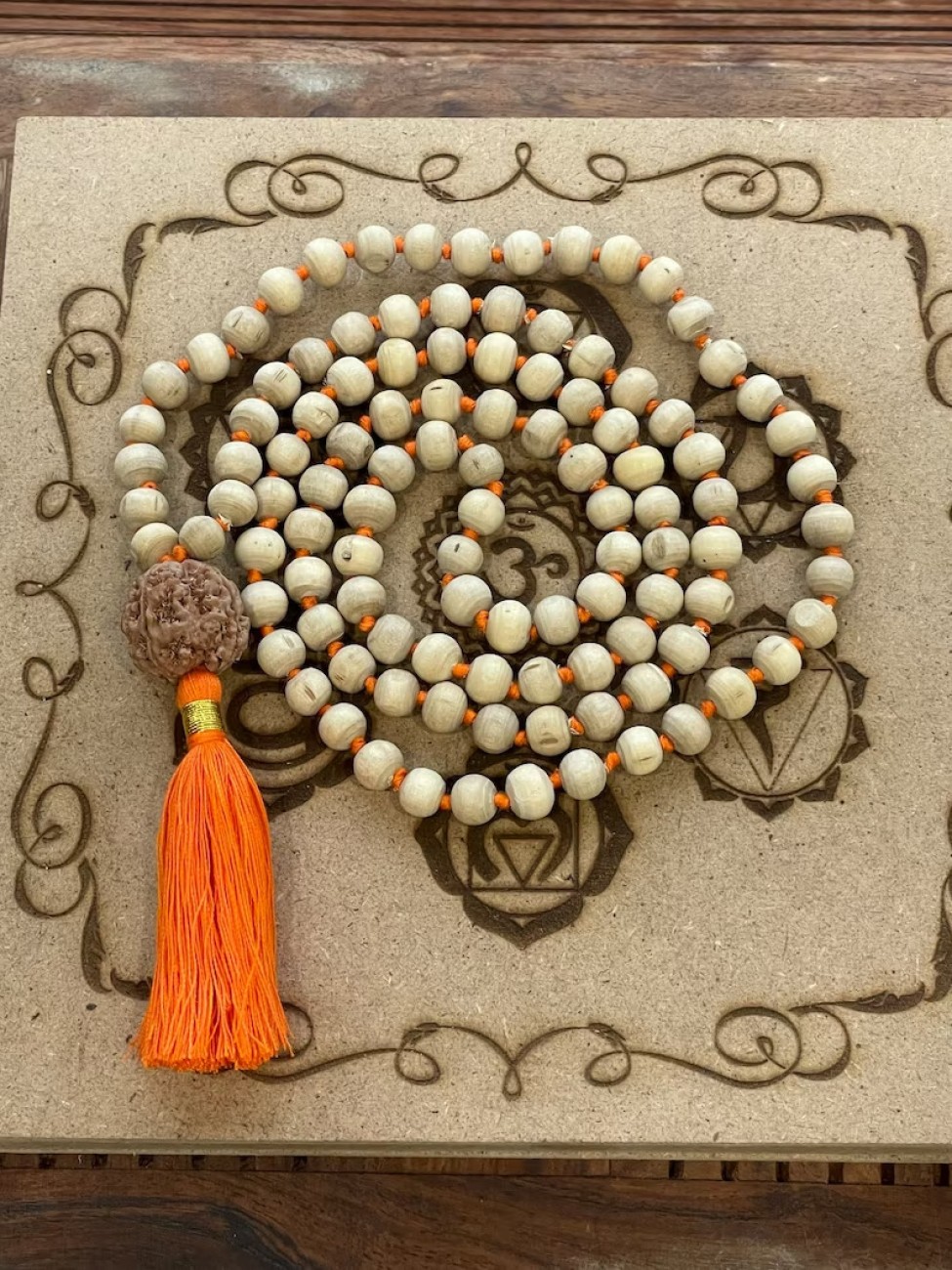 Tulsi Wood Meditation Mala Prayer Beads