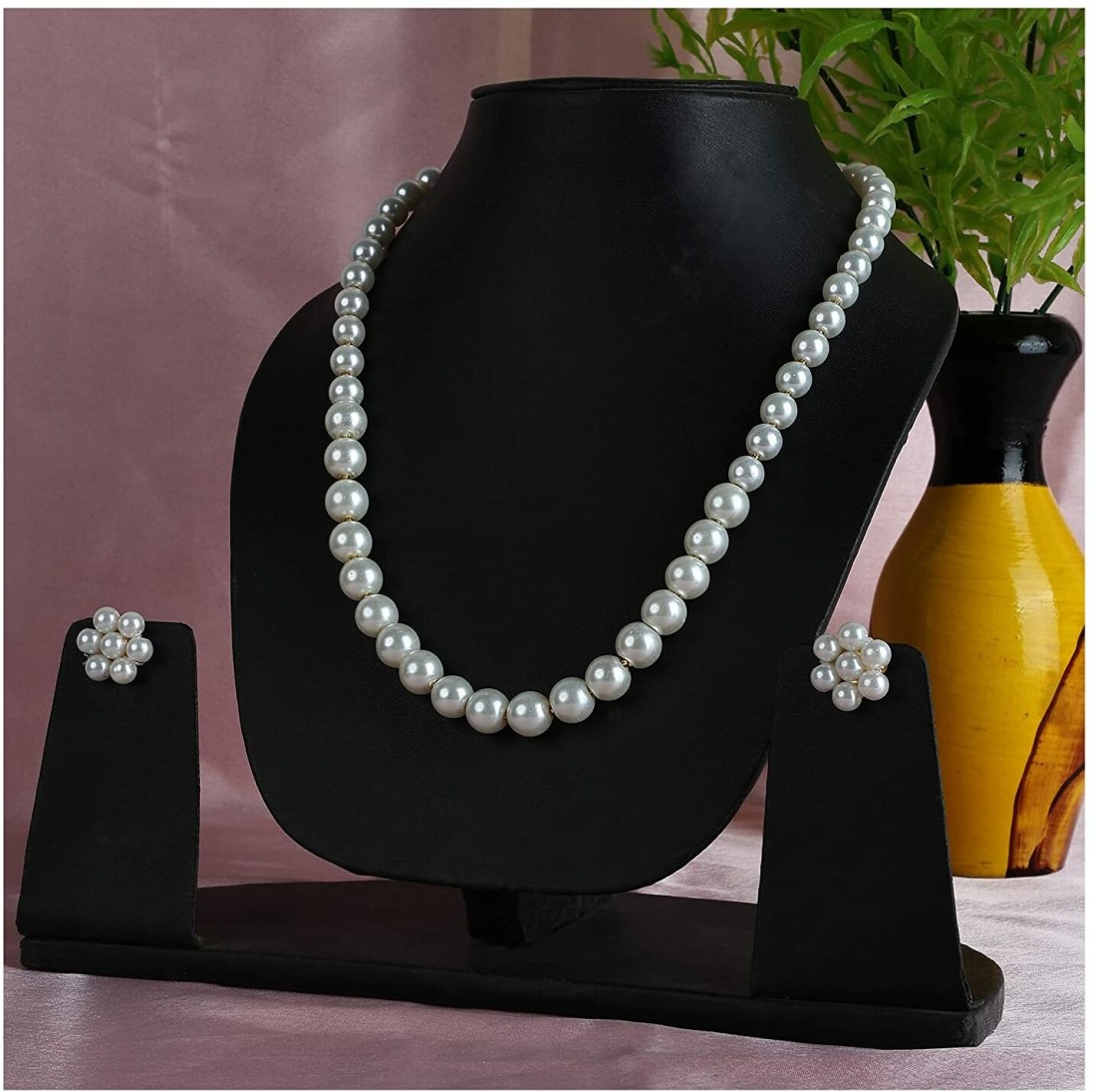 Artificial on sale pearl set