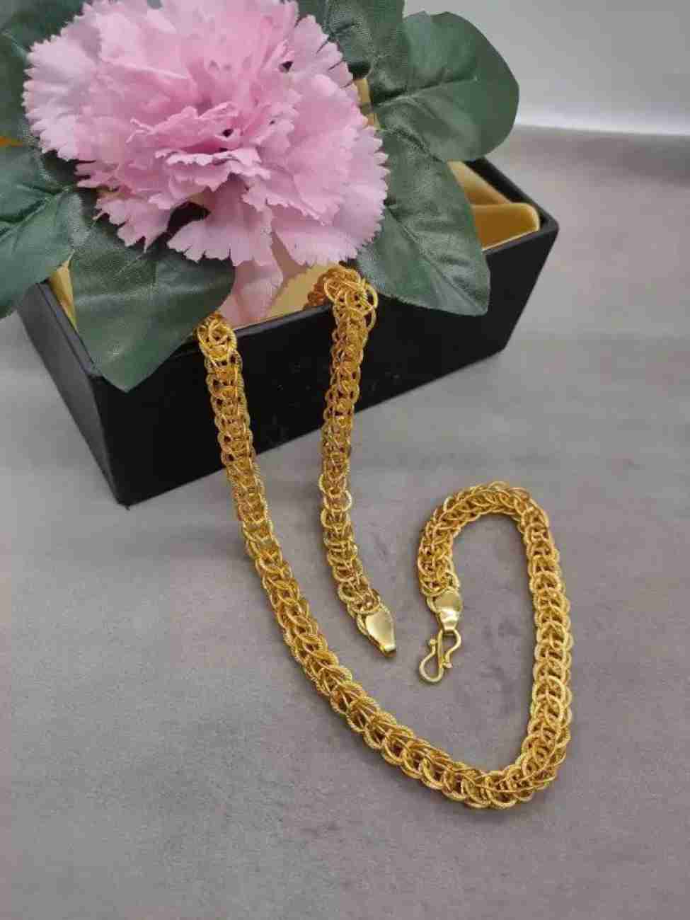 LABHUBAMON New style new year gold chain for man and boy Gold