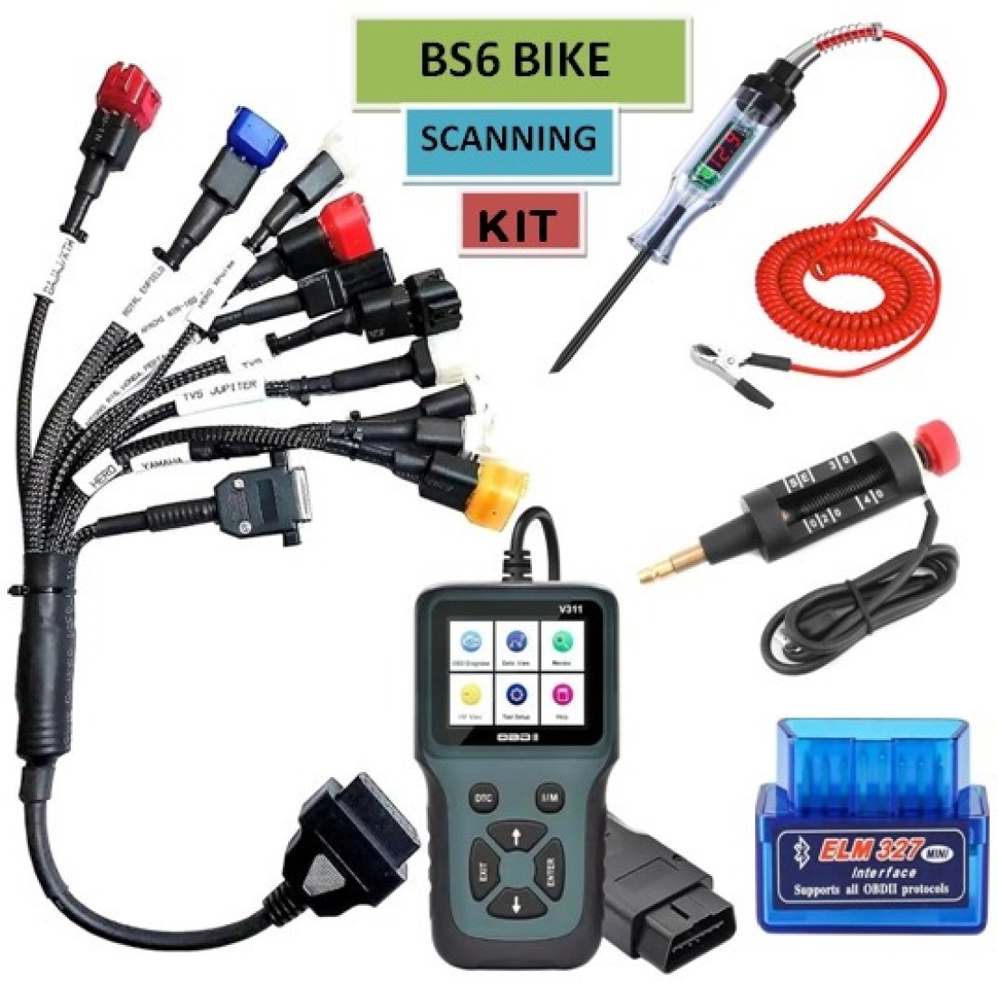 Xsentuals V311 II Scanner + 11 Connector Obd Cable for All BS6 Bikes OBD  Reader Price in India - Buy Xsentuals V311 II Scanner + 11 Connector Obd  Cable for All BS6