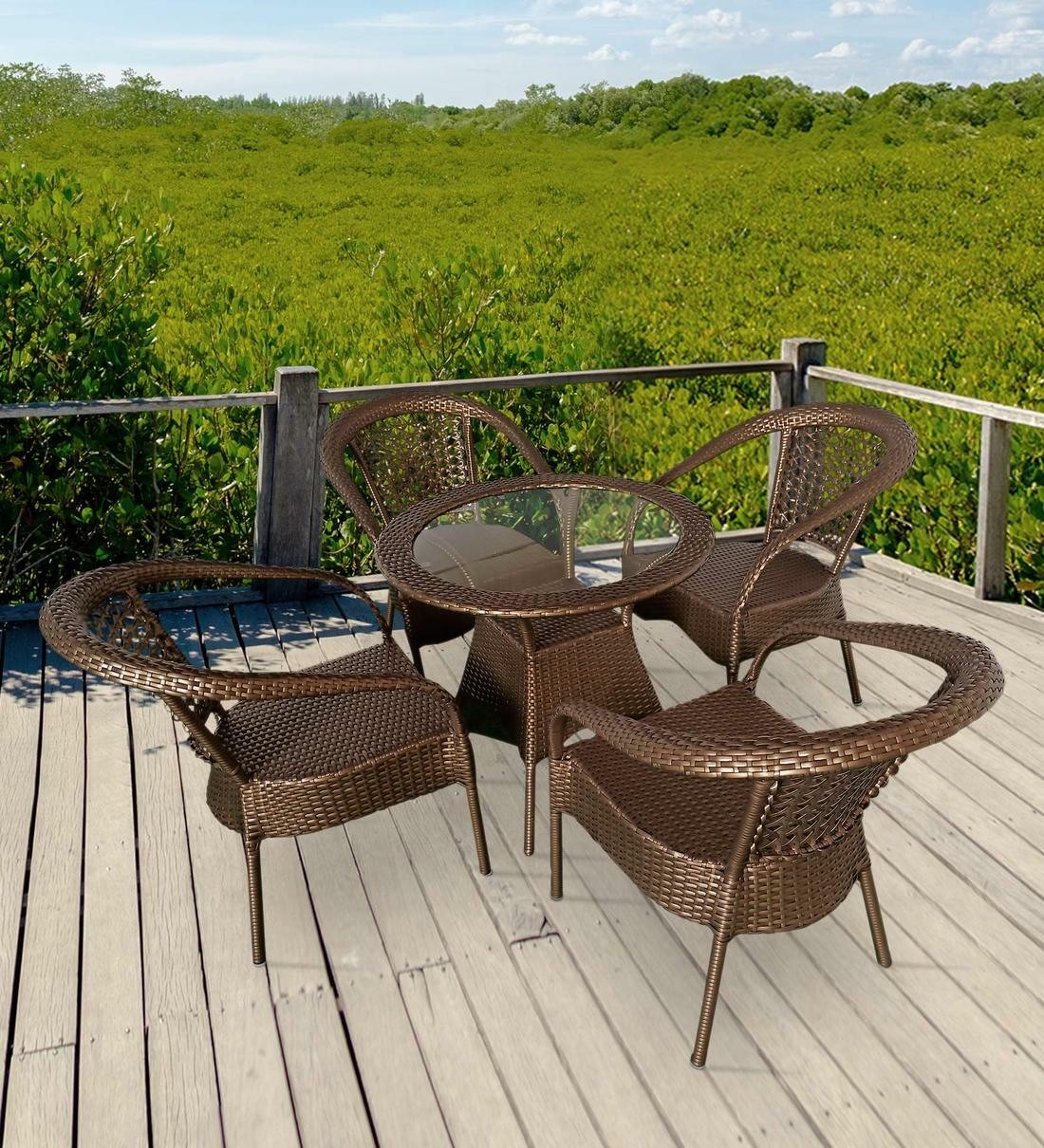 RIVA CRAFT Metal Table & Chair Set Price in India - Buy RIVA CRAFT Metal  Table & Chair Set online at