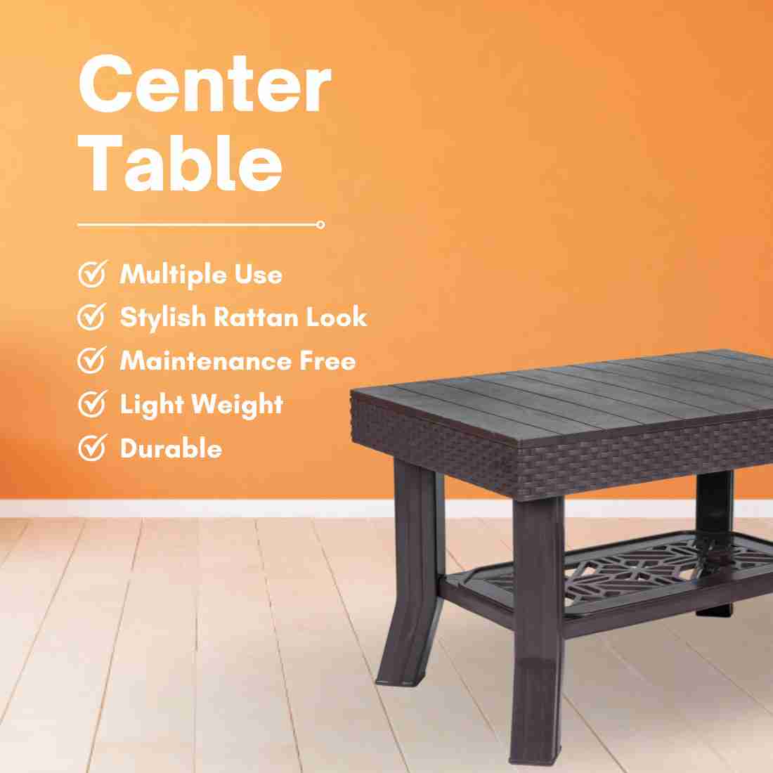 Plastic sales center table
