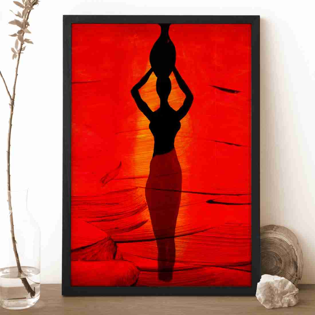 Ritwika's Modern Art Tribal Village Lady, Women Multicolored Wall Art  Painting Digital Reprint 13.5 inch x 9.5 inch Painting Price in India - Buy  Ritwika's Modern Art Tribal Village Lady