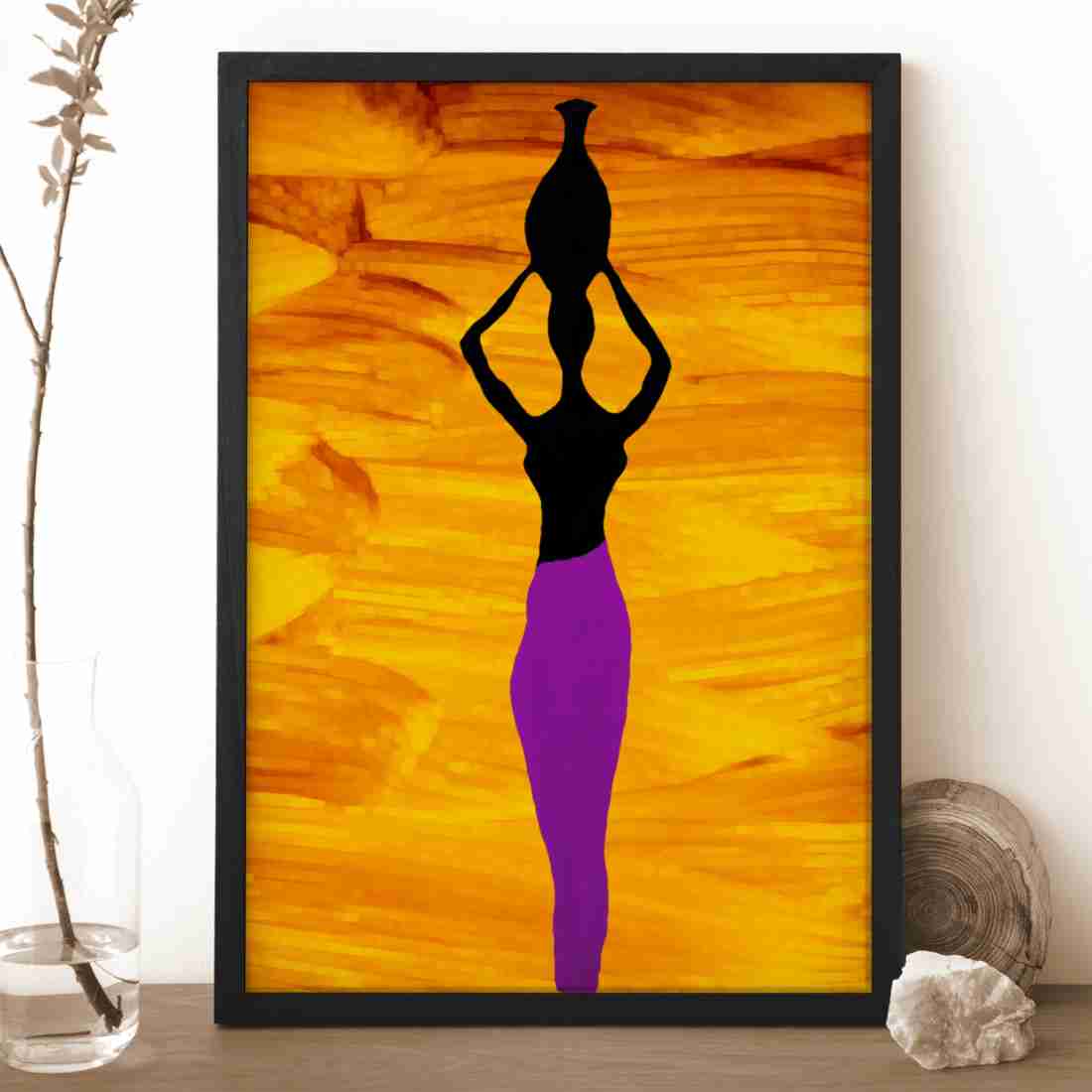 Ritwika's Modern Art Tribal Village Lady, Women Multicolored Wall Art  Painting Digital Reprint 13.5 inch x 9.5 inch Painting Price in India - Buy  Ritwika's Modern Art Tribal Village Lady