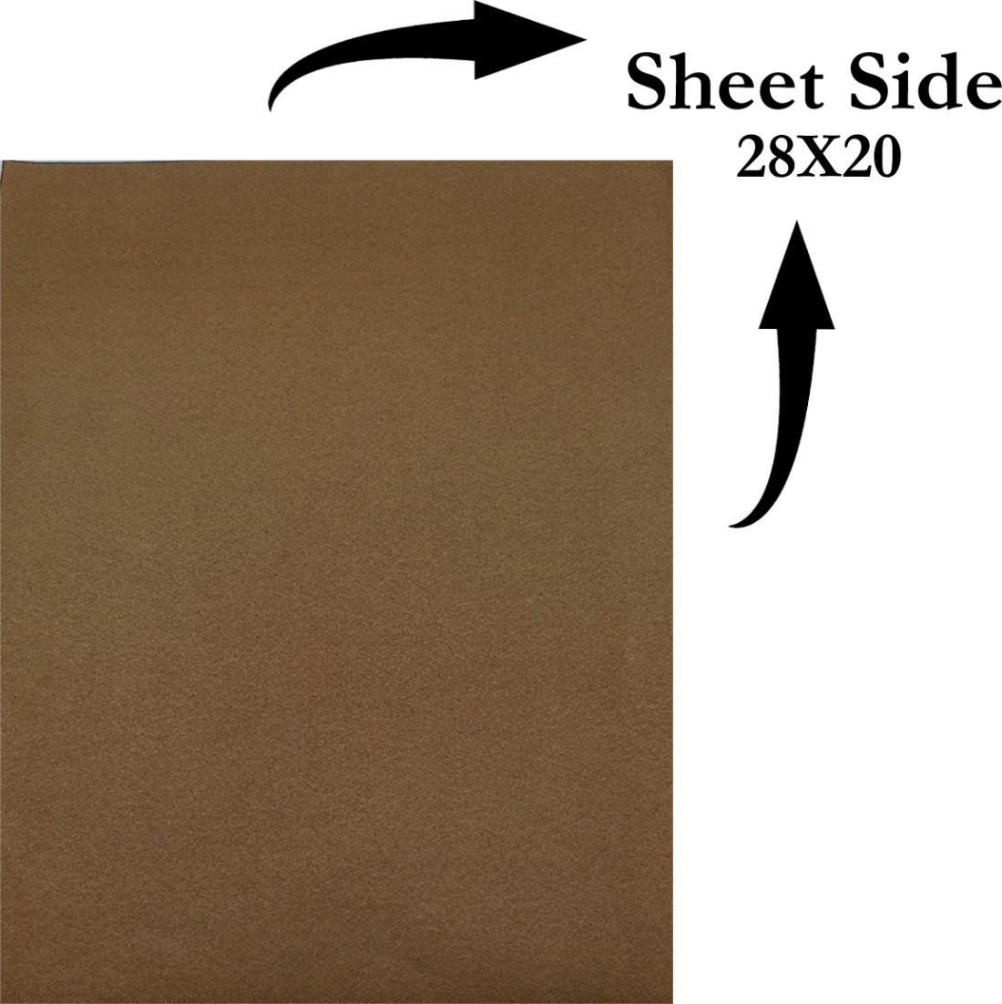 50 Sheets/package A4 Dark Light Brown Kraft Paper Carton Color Sticker  Sticker Inkjet Laser Printing Self-adhesive Label Paper