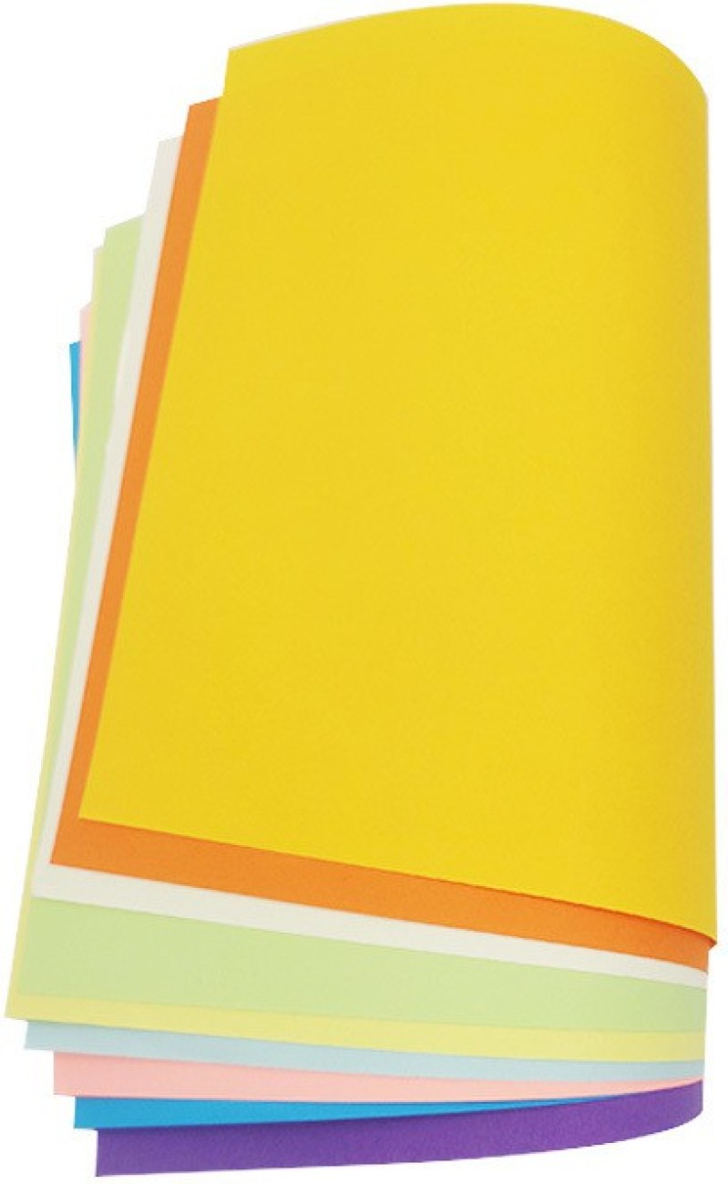 KRASHTIC A4 Yellow Color Sheets for Art and Craft