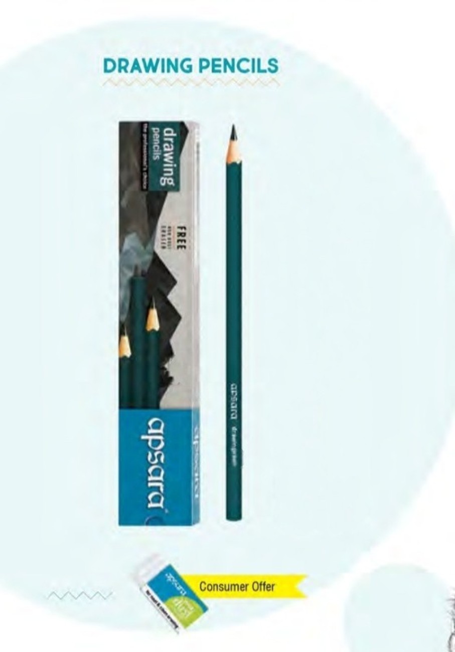 R K SALES Apsara Degree Pencils 2H, Pack of 50 Pencil 