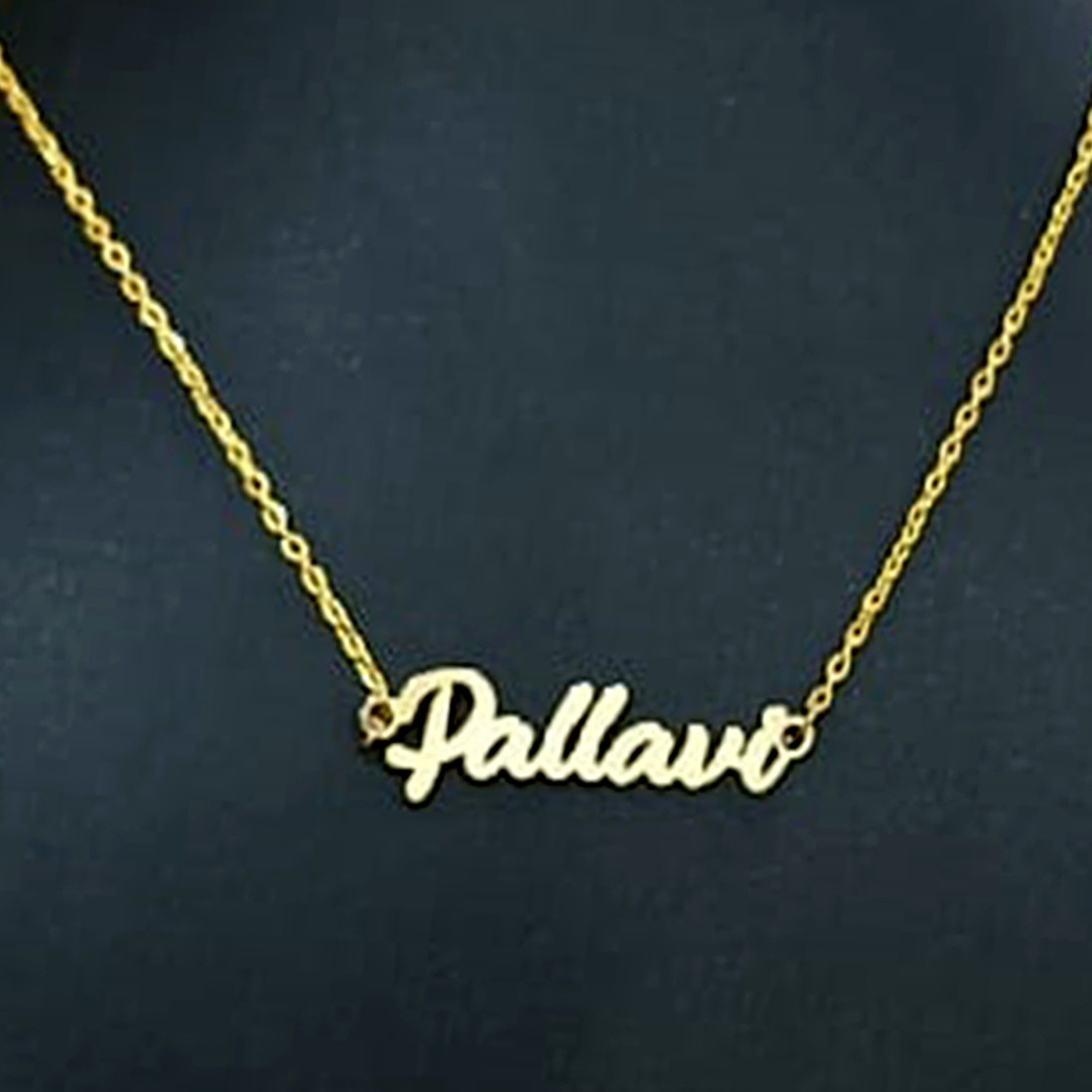 PALLAVI NAME PENDANT WITH CHAIN