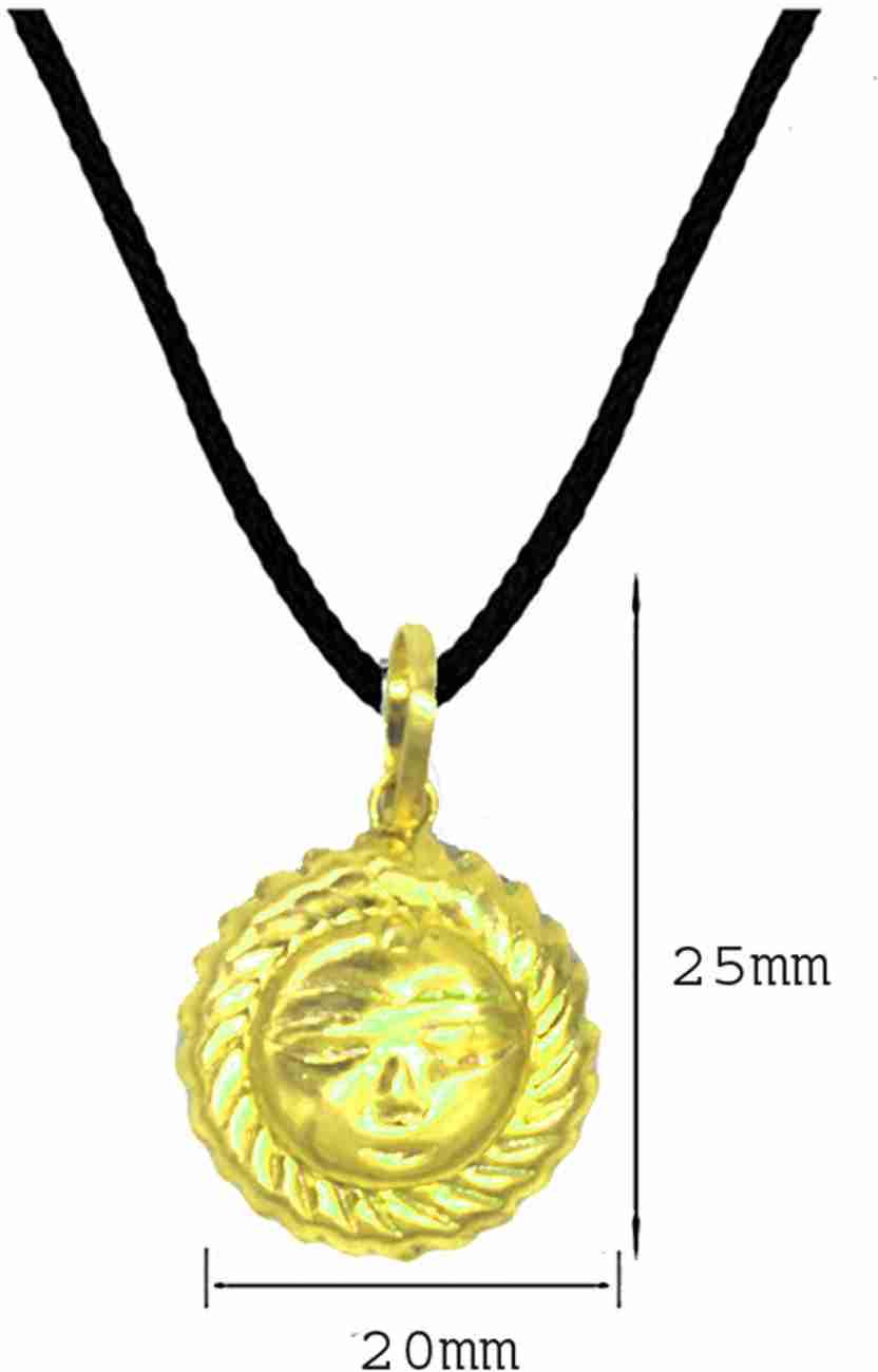Sun shaped deals gold pendant