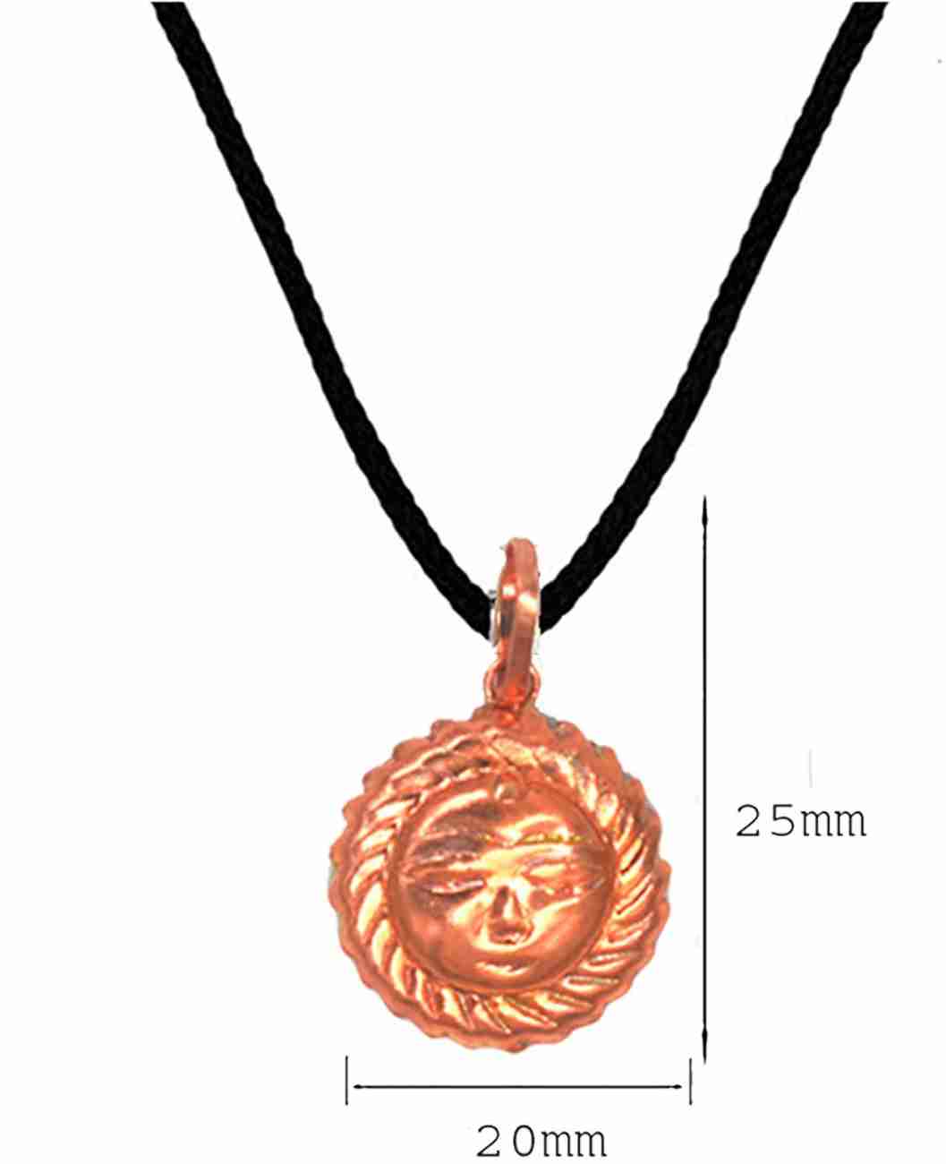 Copper sun clearance locket