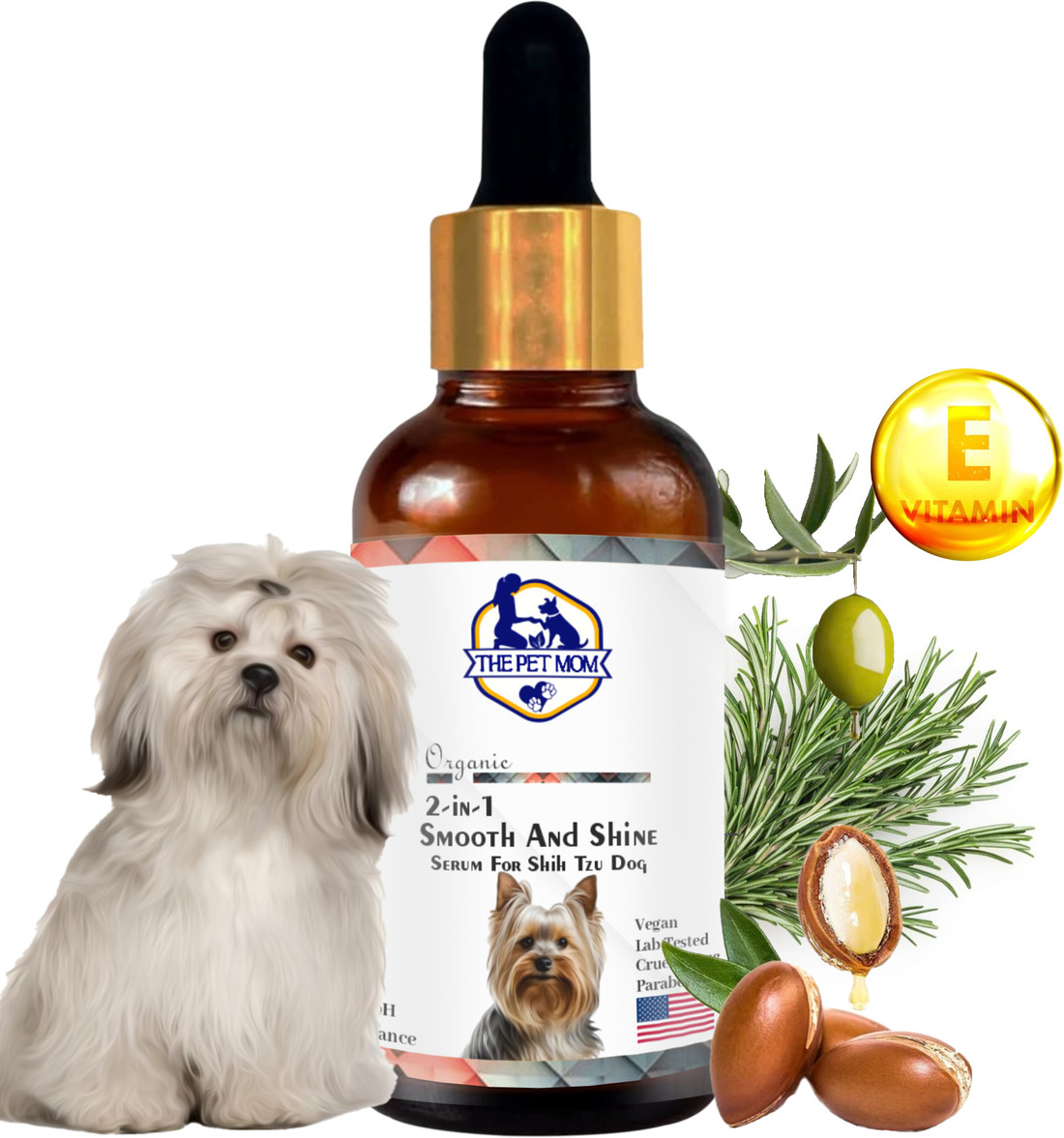 Dog hair shine hot sale