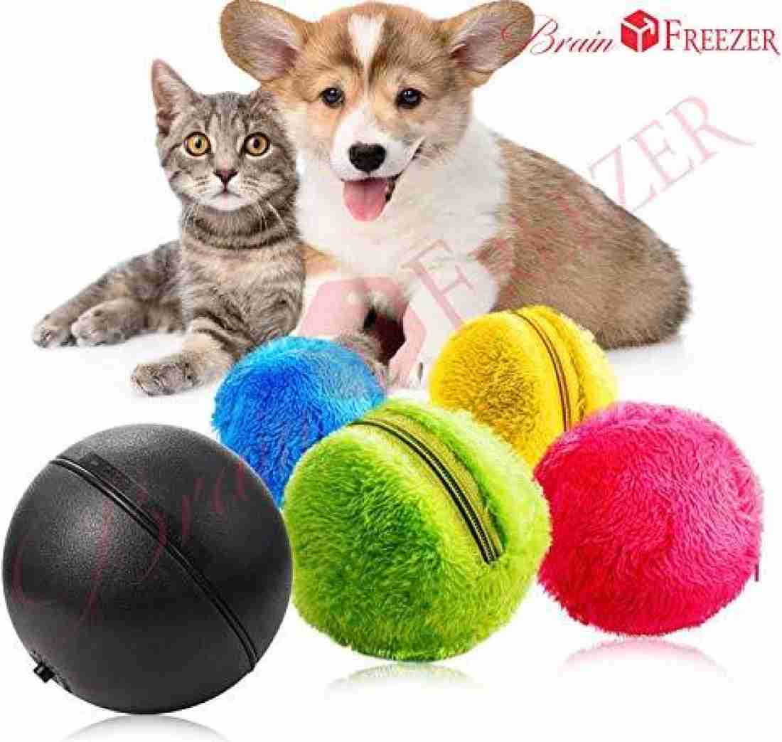 J Pet Toy Magic Roller Ball Automatic Electric Pet Plush Ball Floor Clean Toys Silicone Ball For Dog Cat Price in India Buy J Pet Toy Magic Roller Ball Automatic