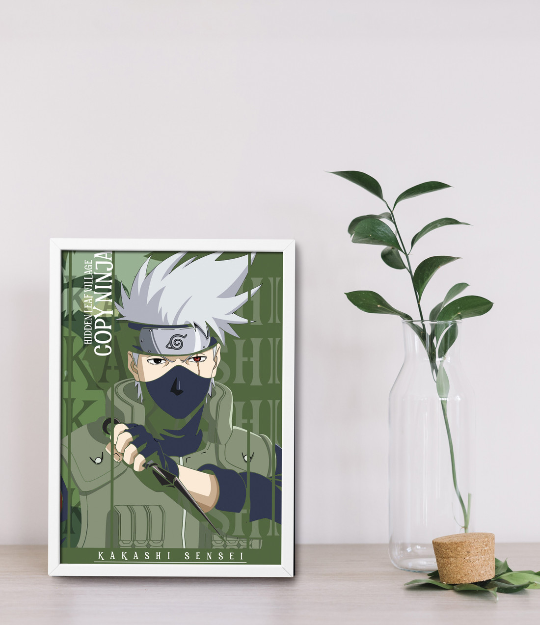 NARUTO Black Framed Poster (8x12 Inches) For Anime Naruto Fans